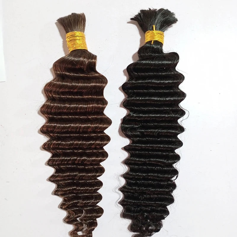 Deep wave human hair for boho braids