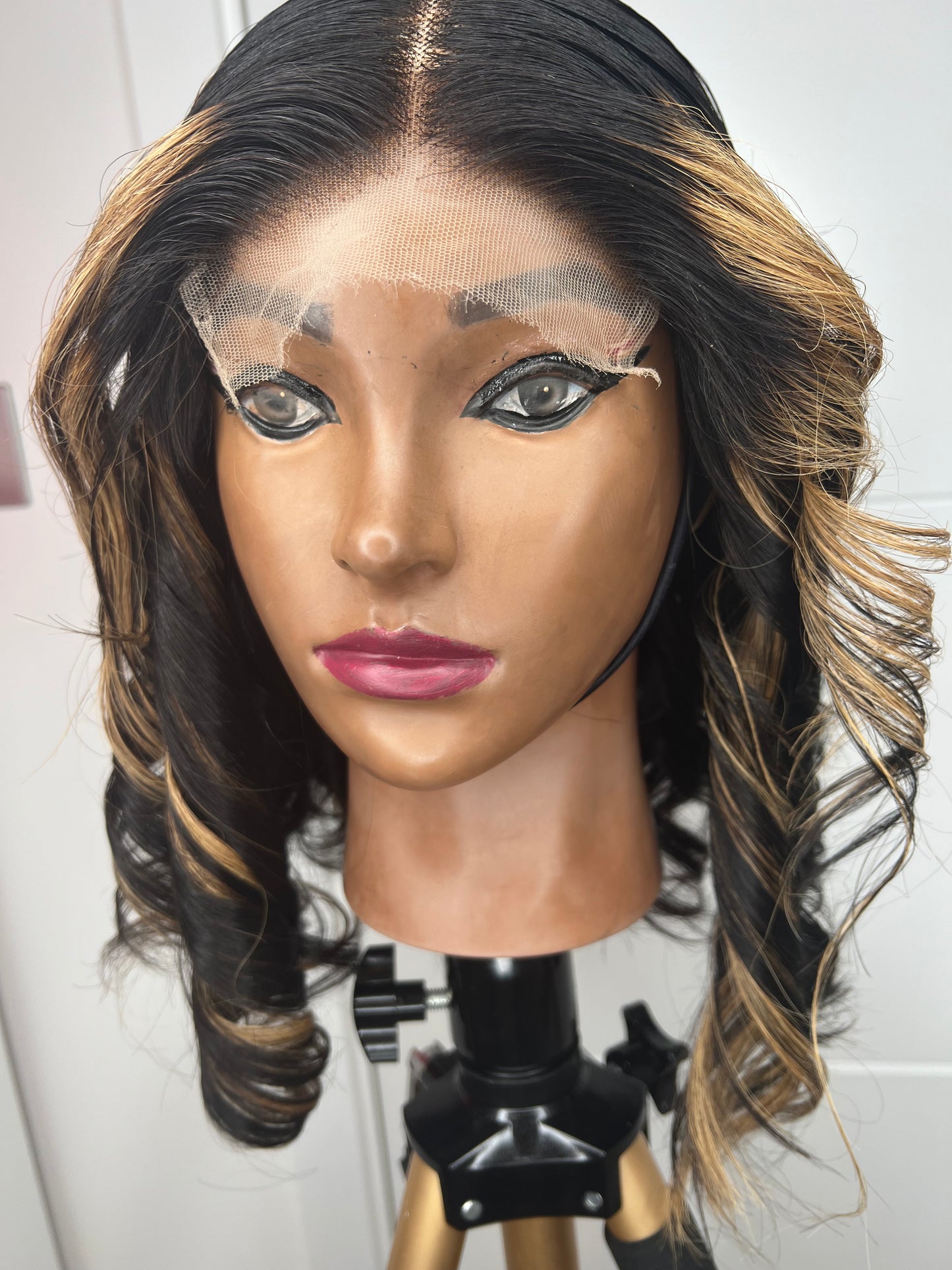 Red T Frontal Bob Wig 10”