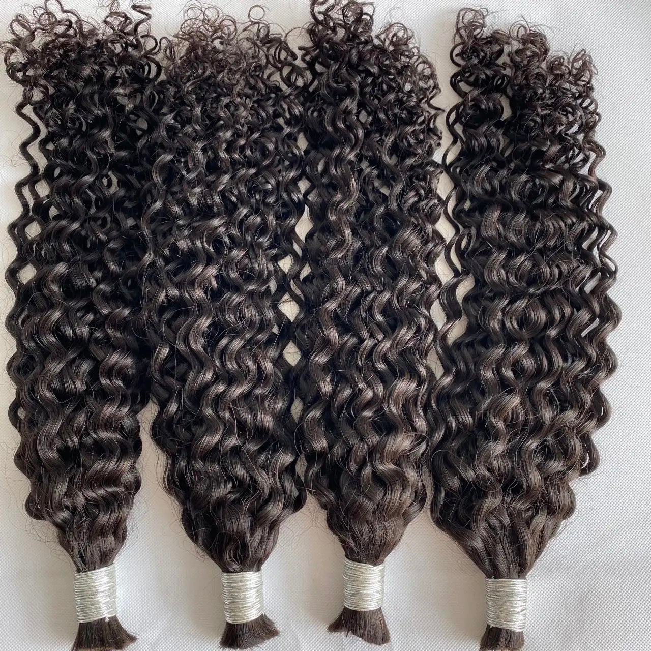 Water wave human hair bulk