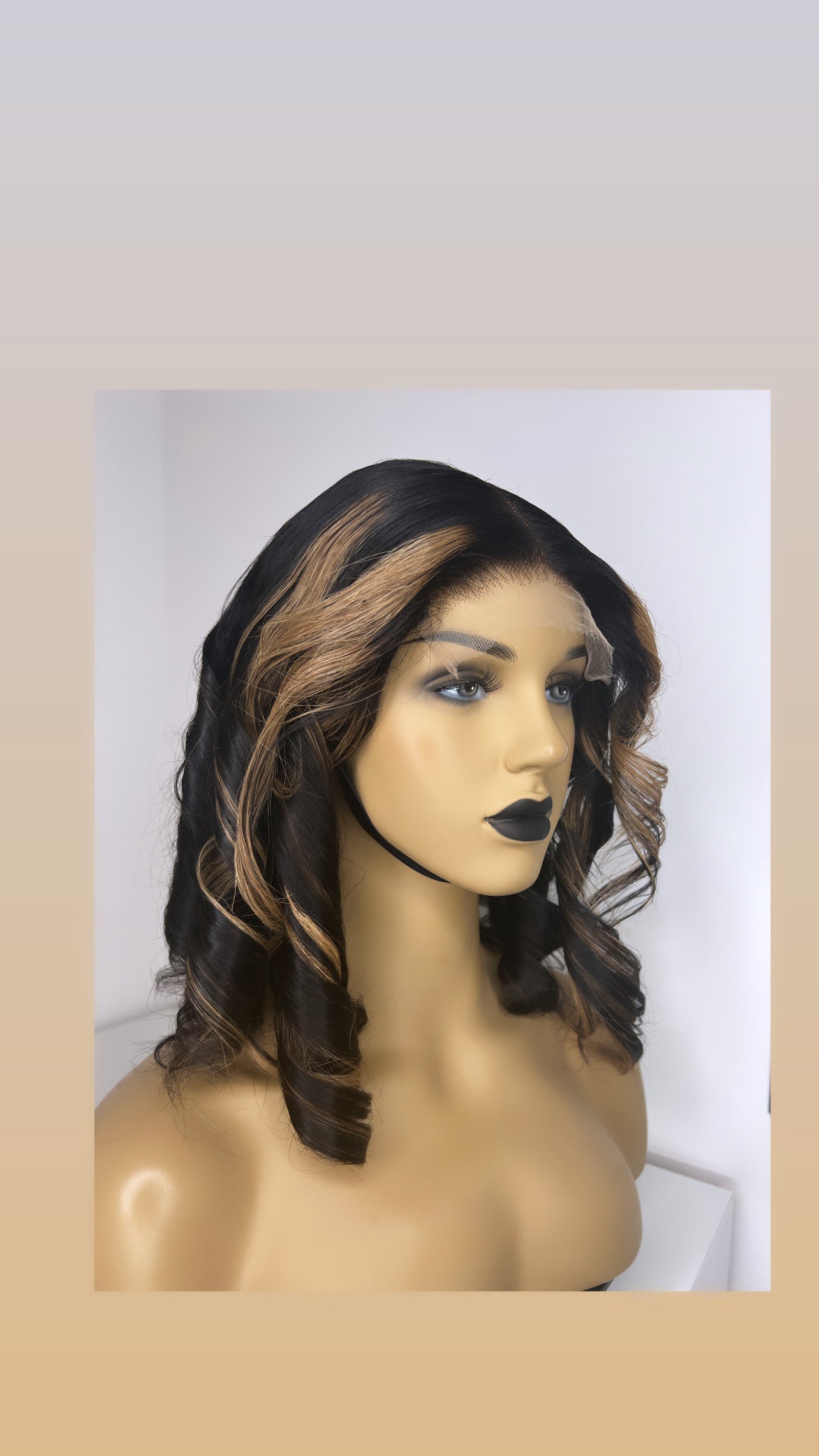 5x5 HD Lace Closure Body Wave with Highlight 16”