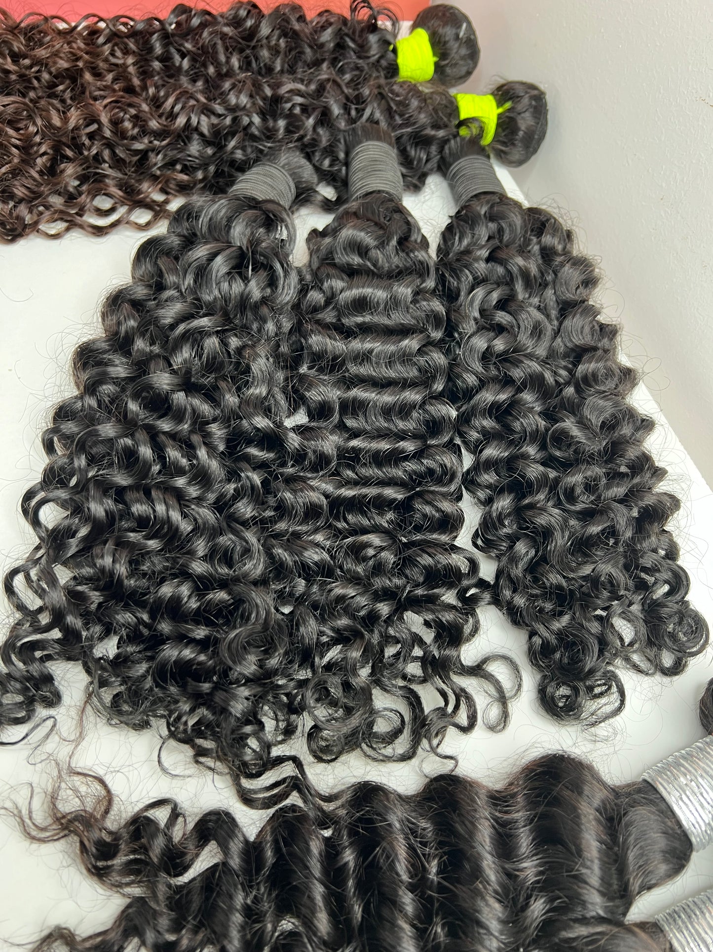 Water wave human hair bulk