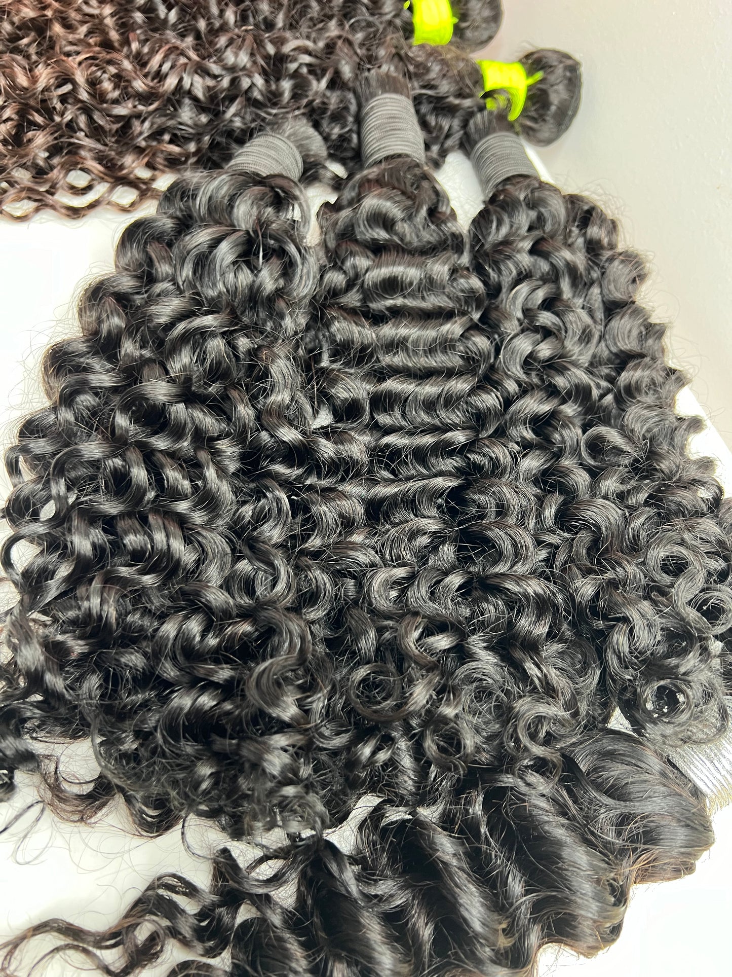 Water wave human hair bulk