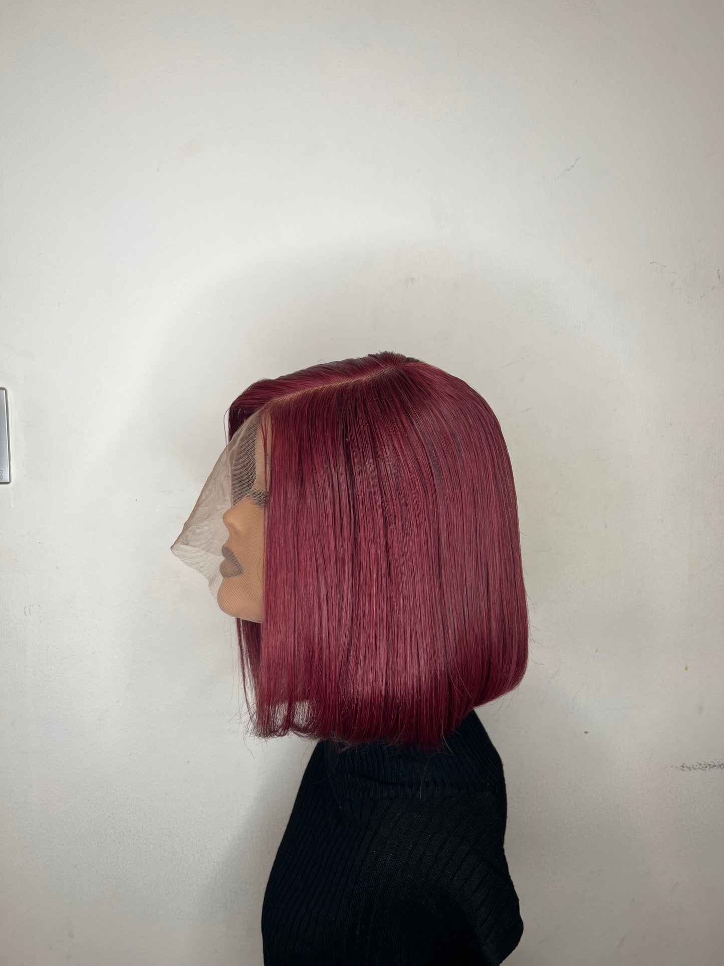 Red T Frontal Bob Wig 10”