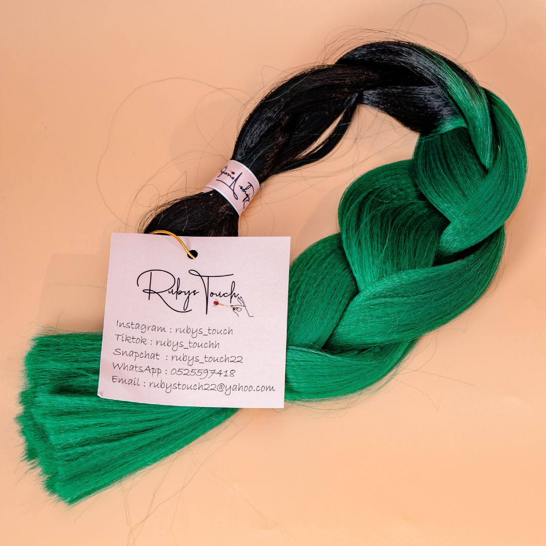 Braid extensions- Black & Green