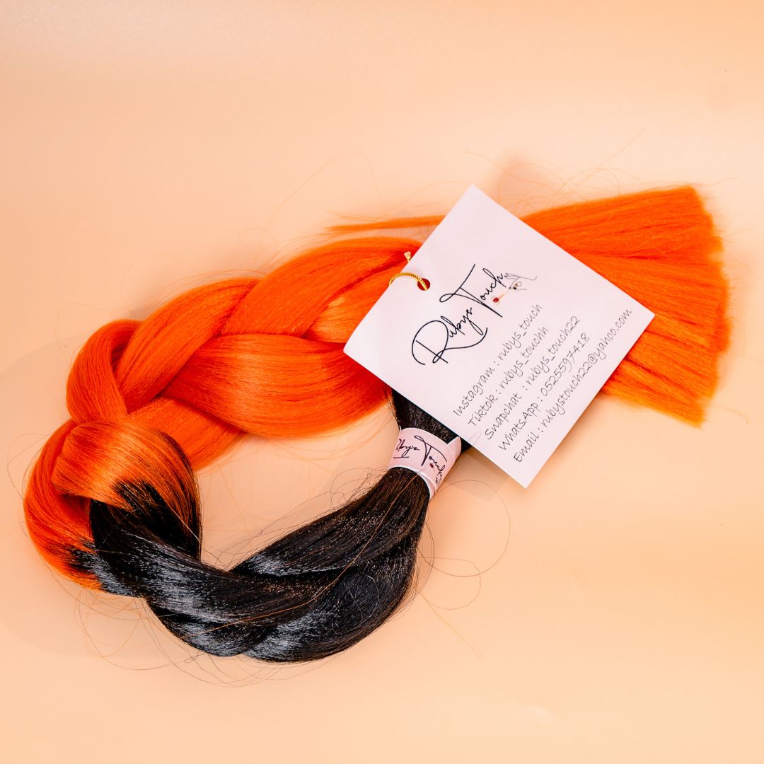 Braid extensions- Black & Orange