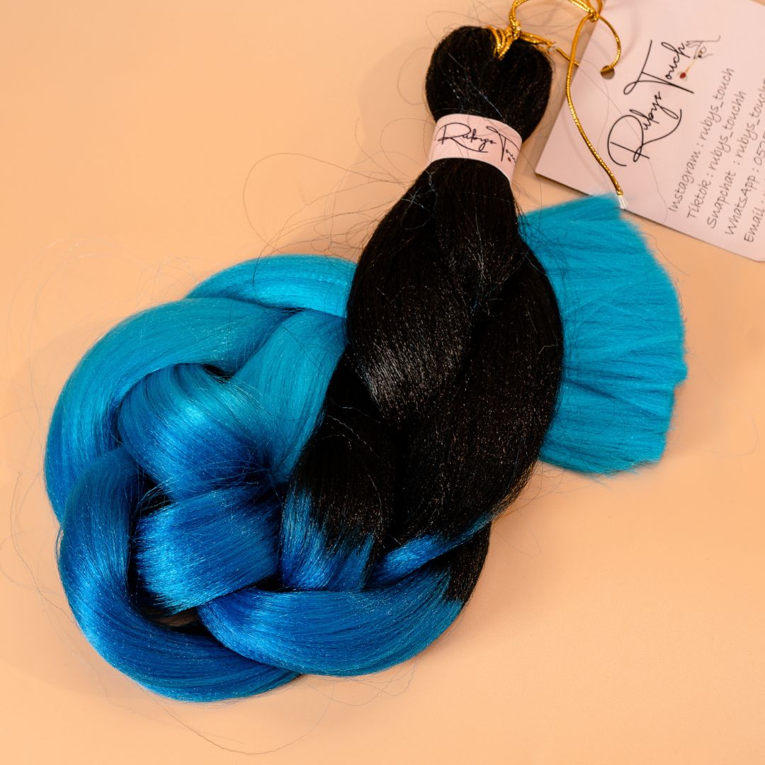 Braid extensions (3 Step Blue