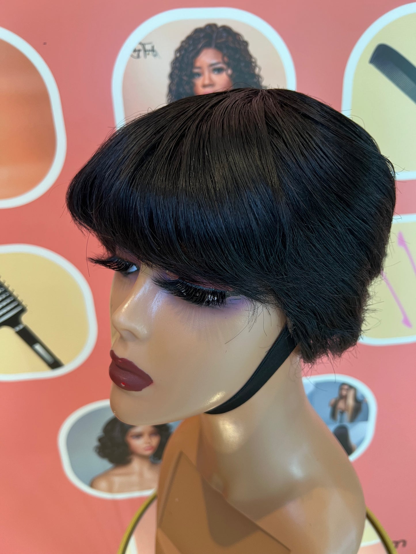Short Pixie Wig 6”