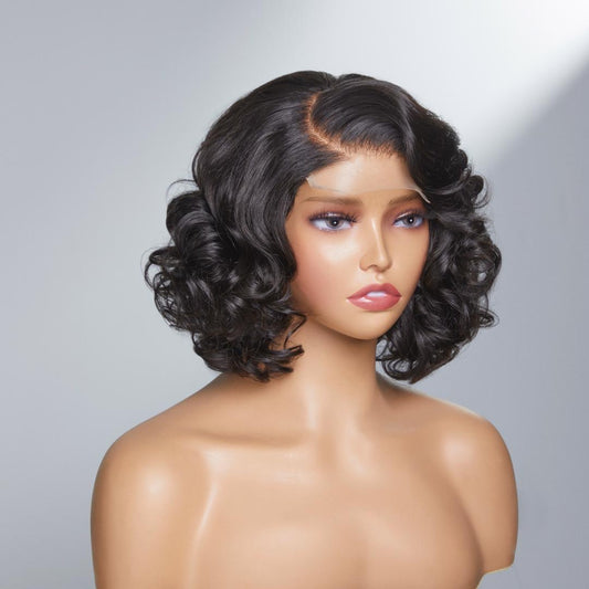 4x4 Closure Magic Curl Wig 12”