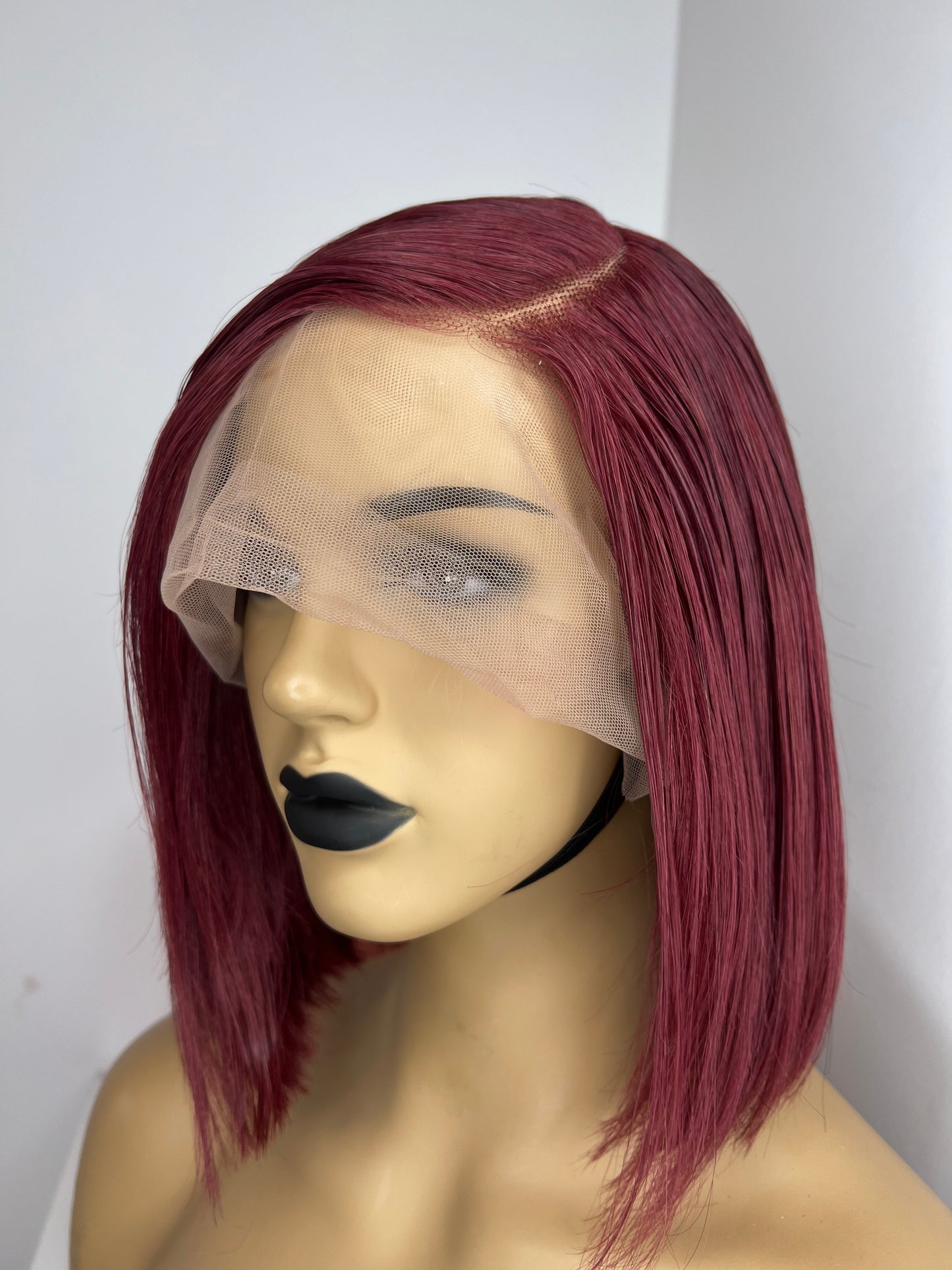 Red T Frontal Bob Wig 10”