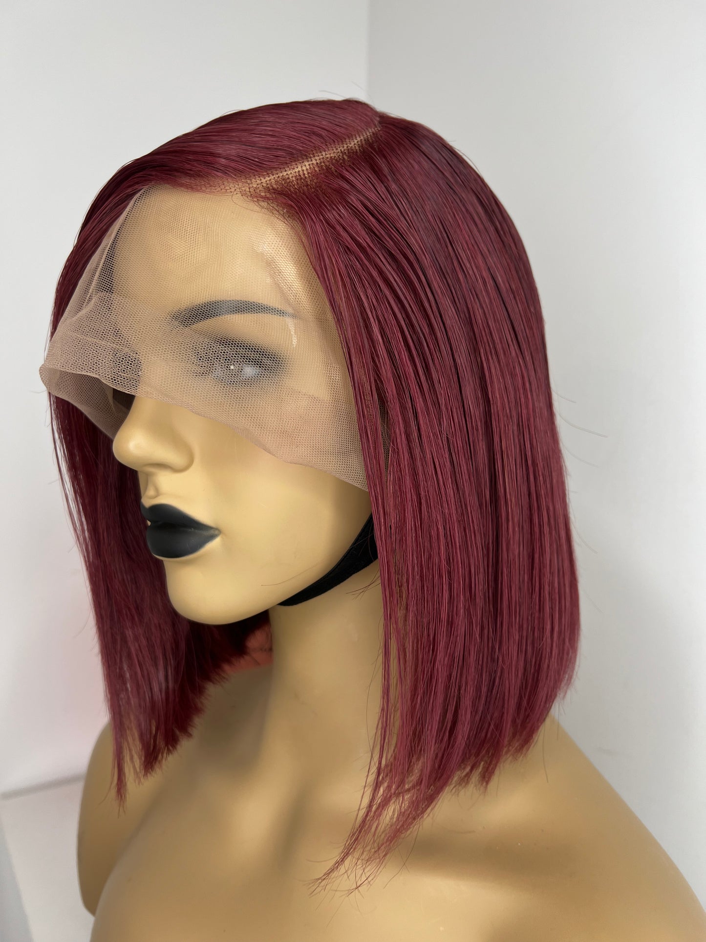 Red T Frontal Bob Wig 10”