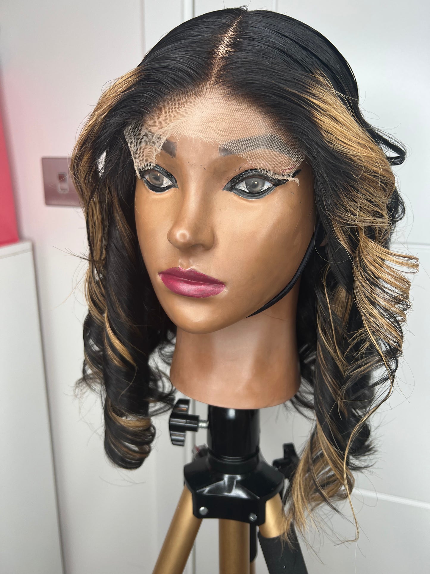 Red T Frontal Bob Wig 10”