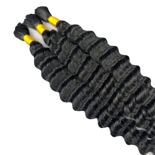 Deep wave human hair for boho braids