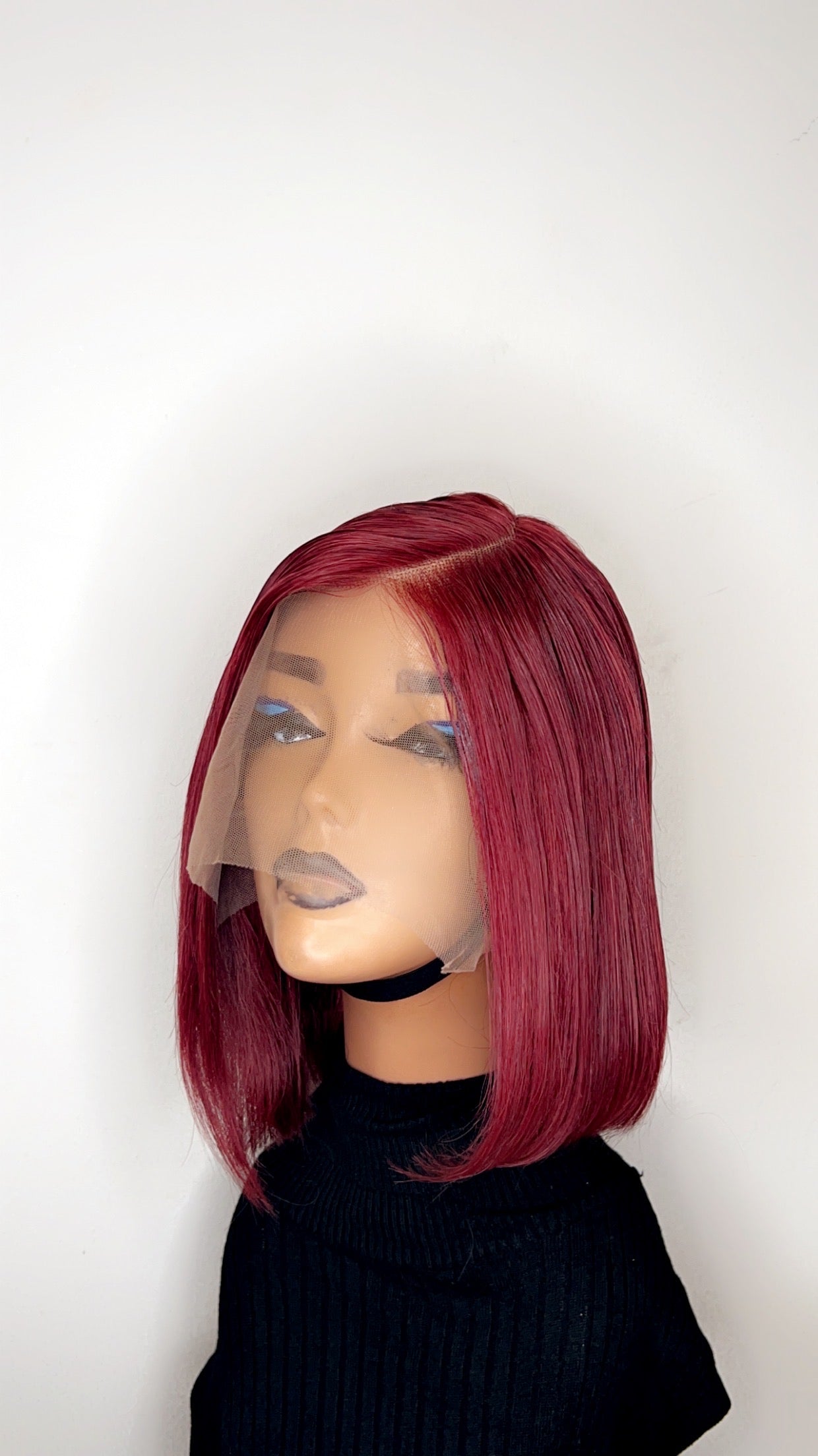 Red T Frontal Bob Wig 10”
