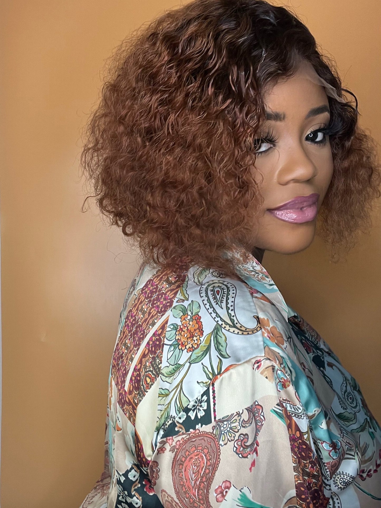 HD T-part Deep Curl Wig 10”