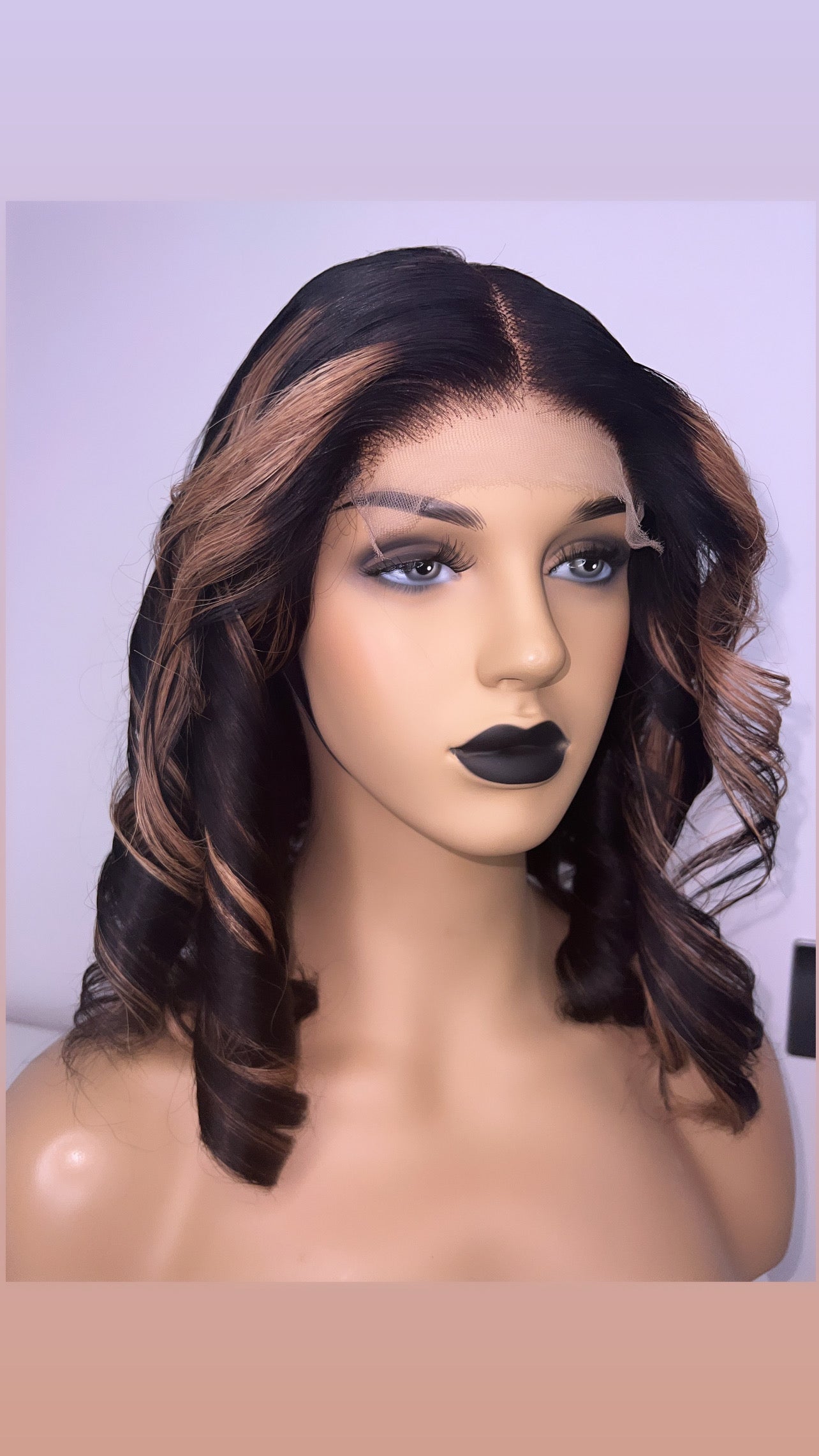 5x5 HD Lace Closure Body Wave with Highlight 16”