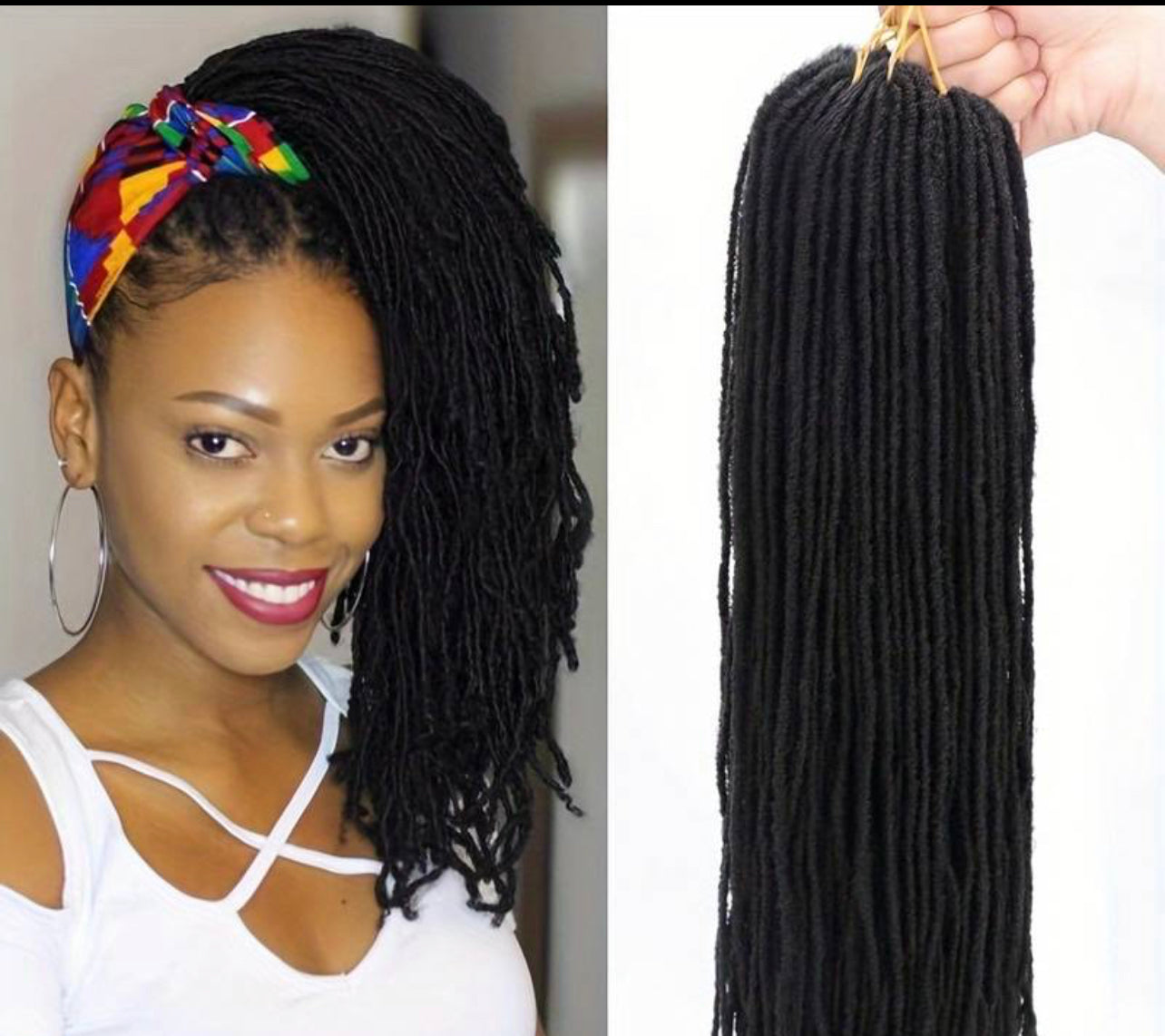 Faux locs(Blonde Marley Locs)