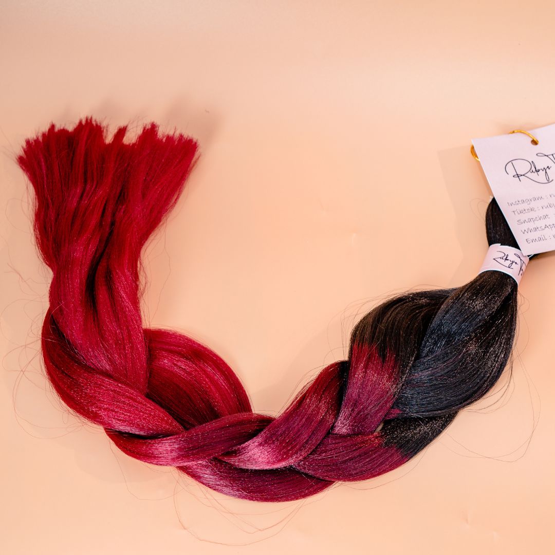Braid extensions- Shades of Red