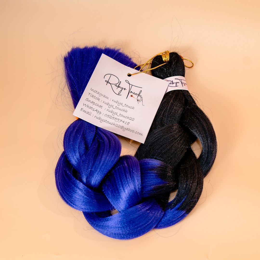 Braid extensions-Black & Blue