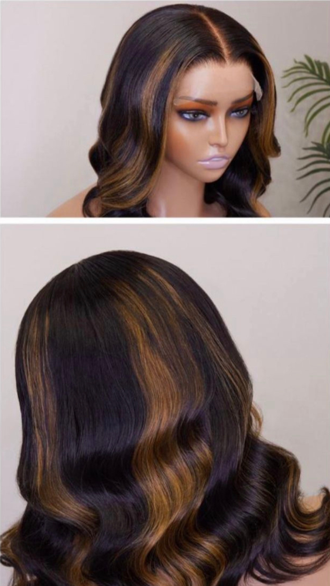 5x5 HD Lace Closure Body Wave with Highlight 16”
